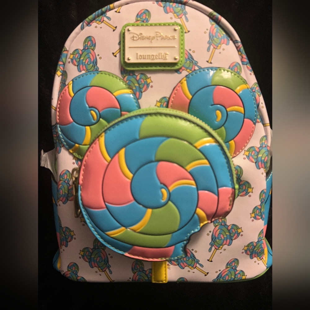 Disney Parks Lollipop Loungefly backpack Disney Eats collection NWT sold out